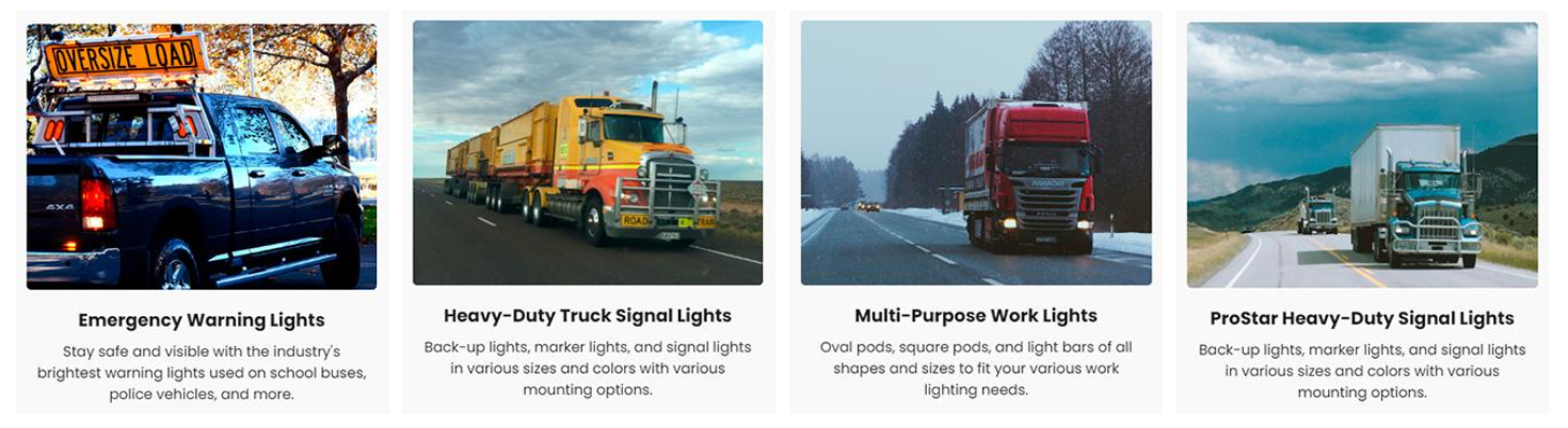 ALT Enterprises - Industry Sales Advanced LED Technology,Heavy Duty truck signal products, LED work lights, emergency warning lights,DOT trucks, school buses, utility work trucks